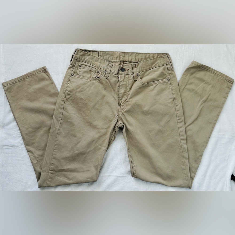 Levi’s Men Straight Jeans, Khaki, Size W32L32